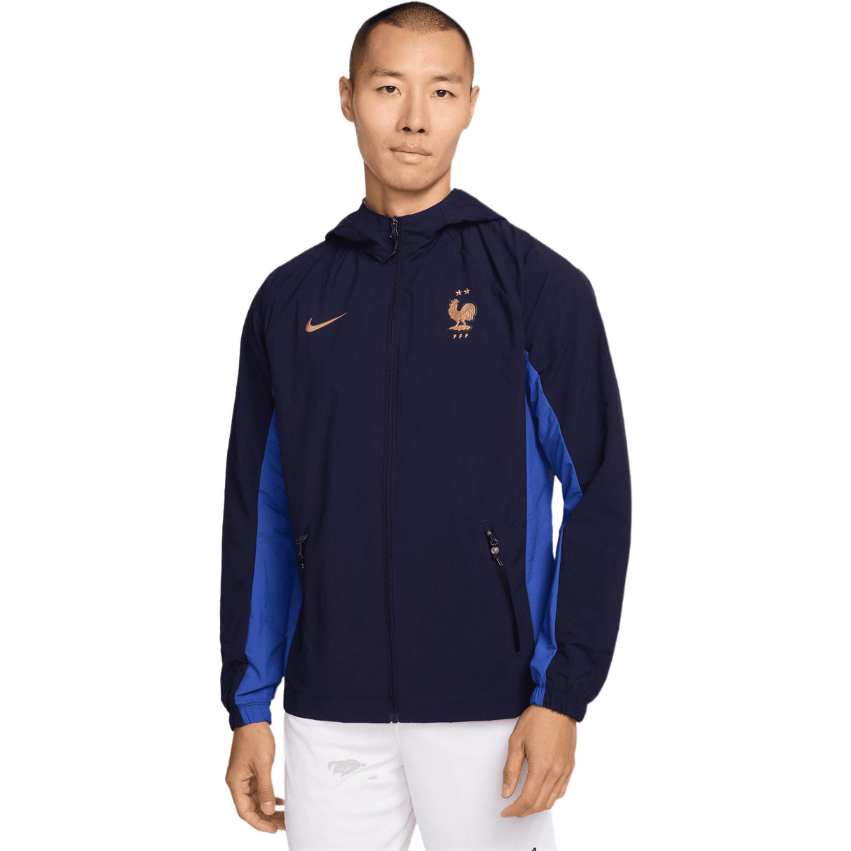 Nike Mens France World Cup 2026 All-Weather Protection Soccer Woven Jacket