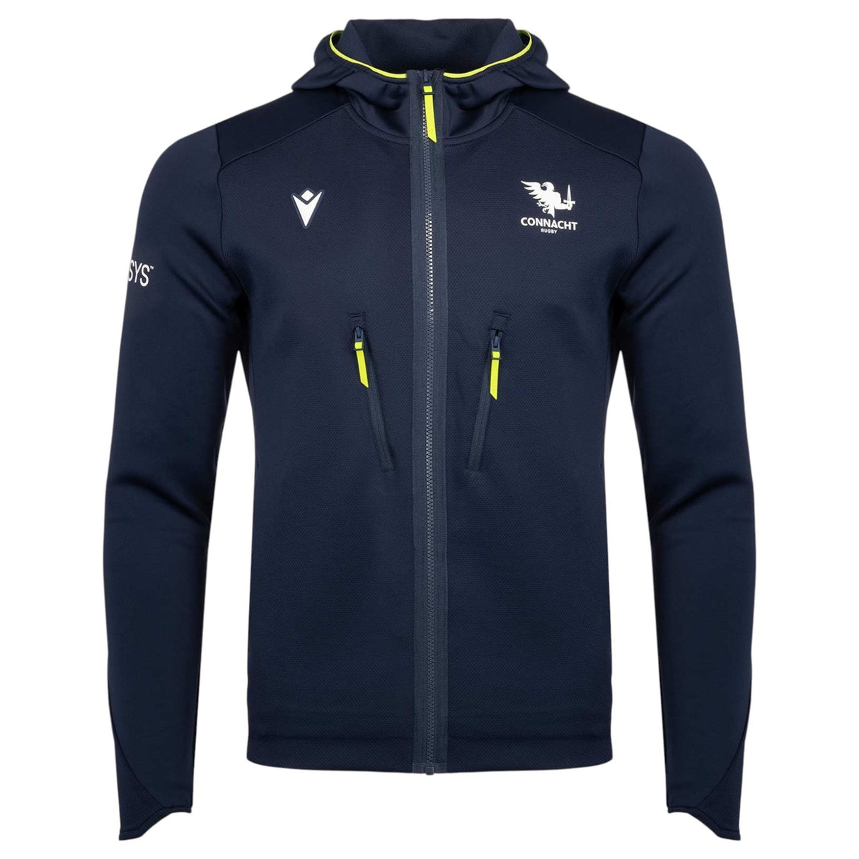 Macron Connacht Rugby 2026/27 Adults Full-Zip Travel Hoodie