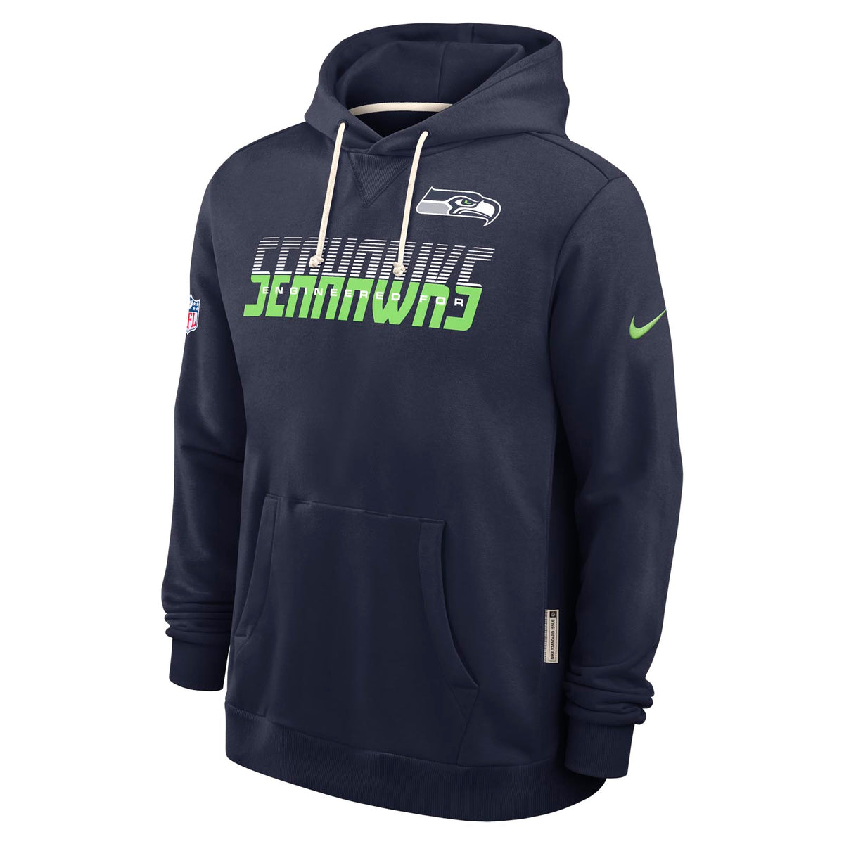 Nike Mens Seahawks Dri-Fit SI Hoodie Nvy