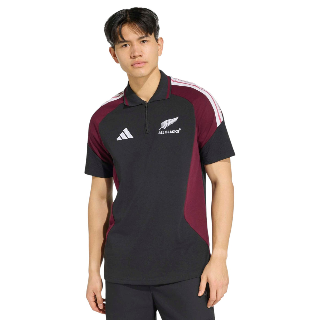 adidas New Zealand All Blacks Rugby Mens Training Polo Shirt