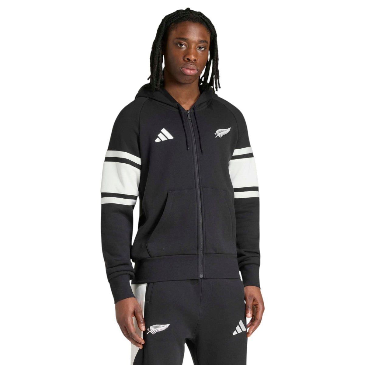 adidas New Zealand All Blacks Leisurewear Full-Zip Hoodie