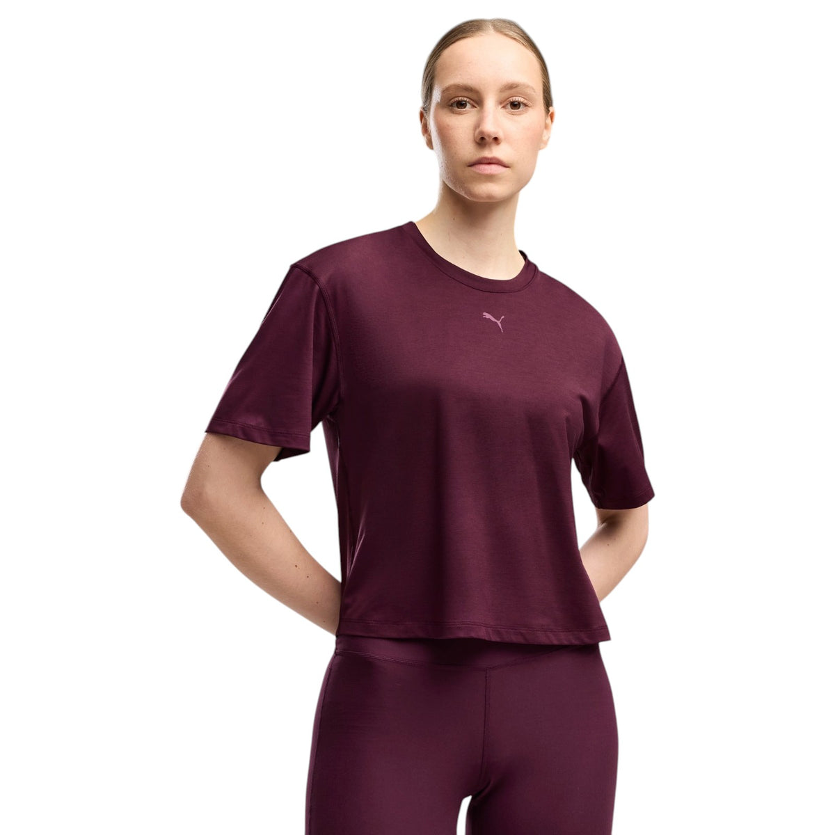 Puma CLOUDSPUN Womens Relaxed Short-Sleeve T-Shirt