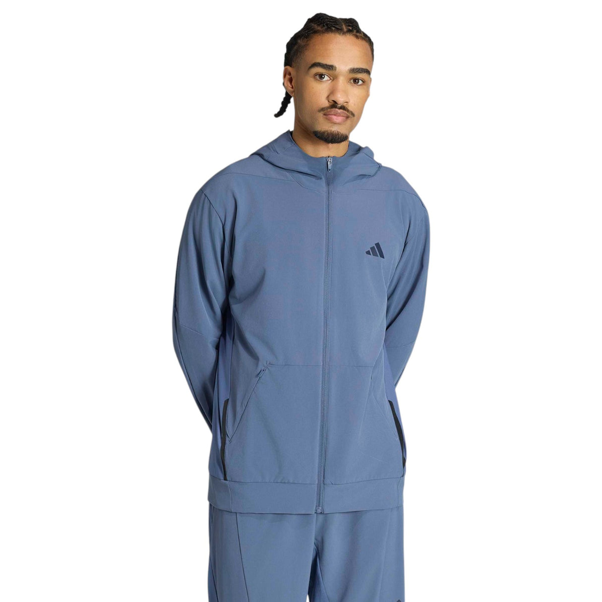 adidas Designed For Training Hybrid Mens Full-Zip Hoodie