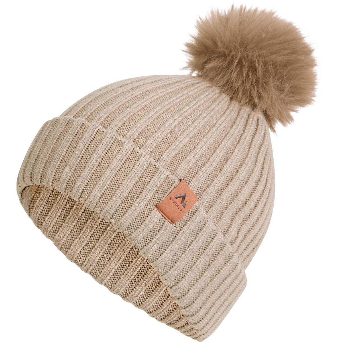 McKinley Maisie Womens Chunky-Knit Ski Pom Beanie Hat