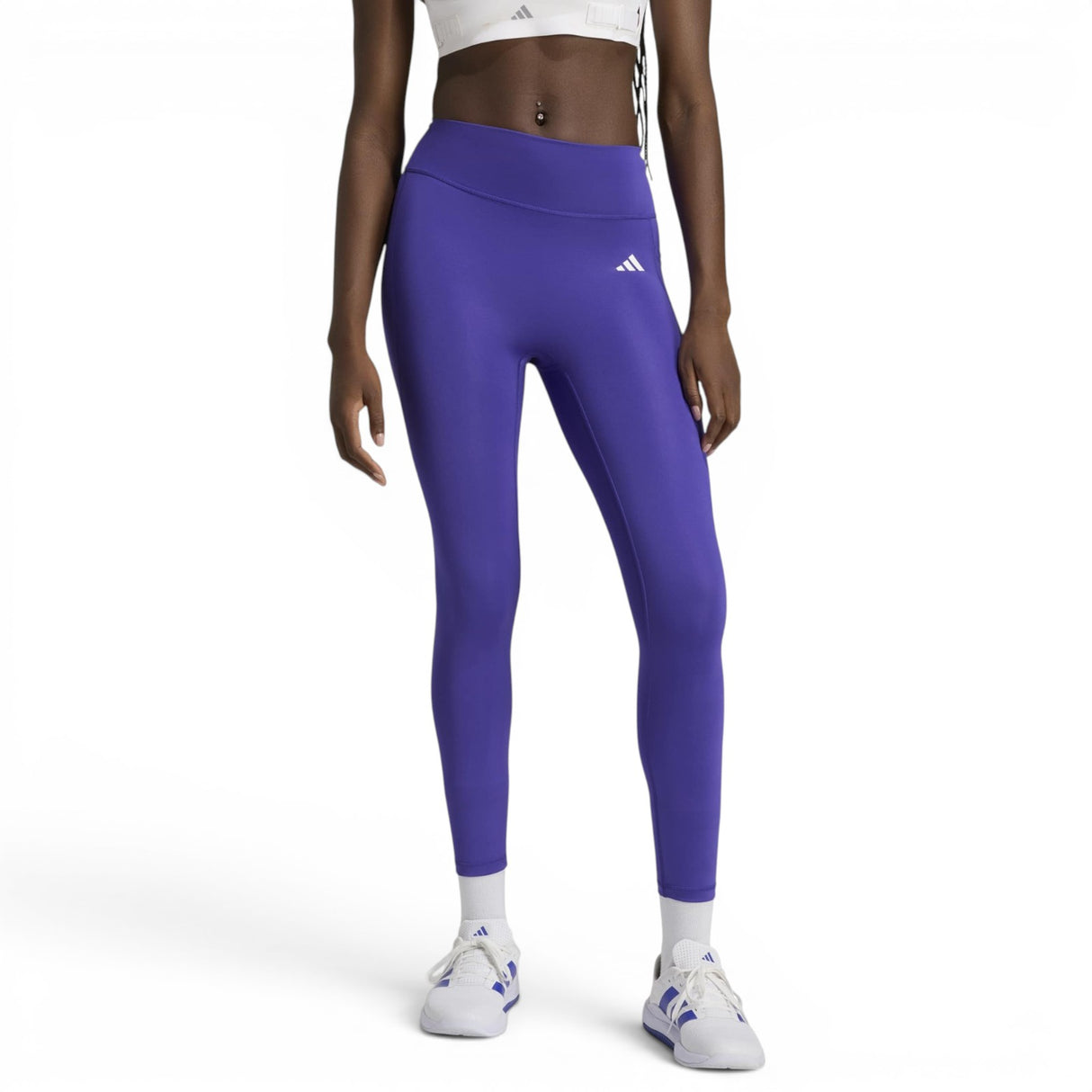 adidas Womens OPT POW Tights 7 8 Purple