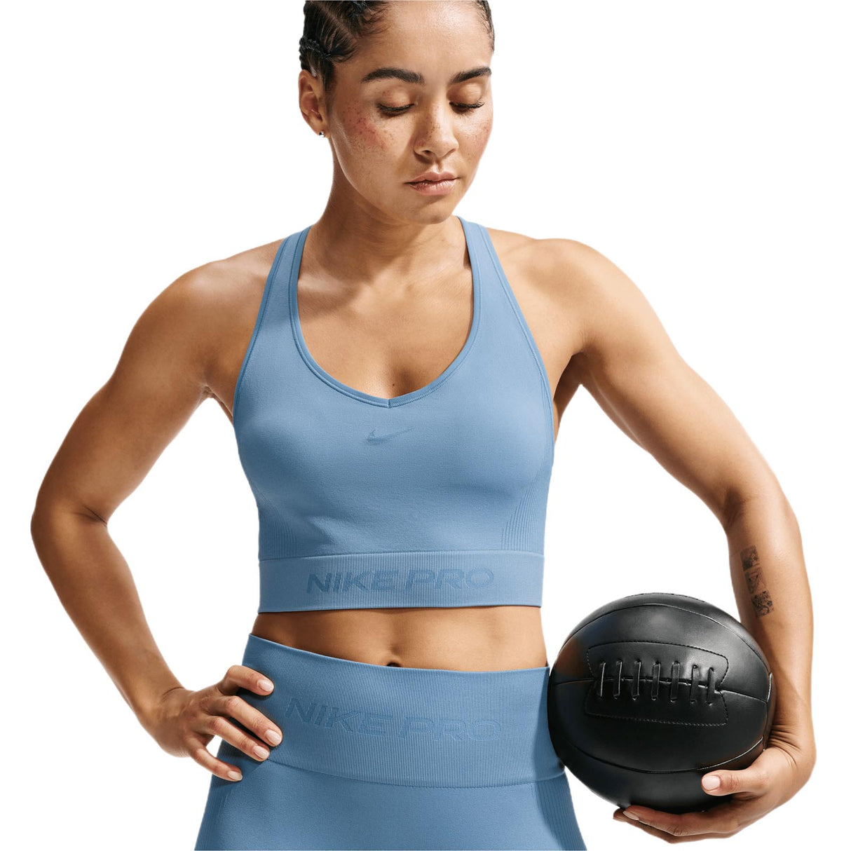 Nike Pro Seamless Womens Dri-FIT Cropped Tank Top