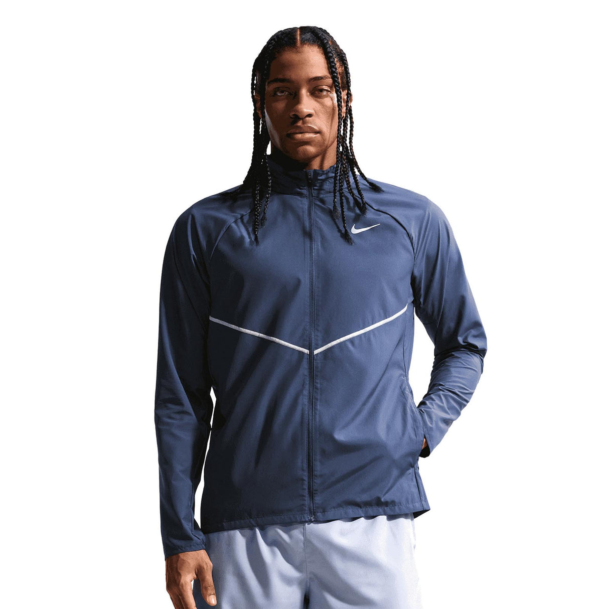 Nike Miler Mens Repel UV Protection Running Jacket