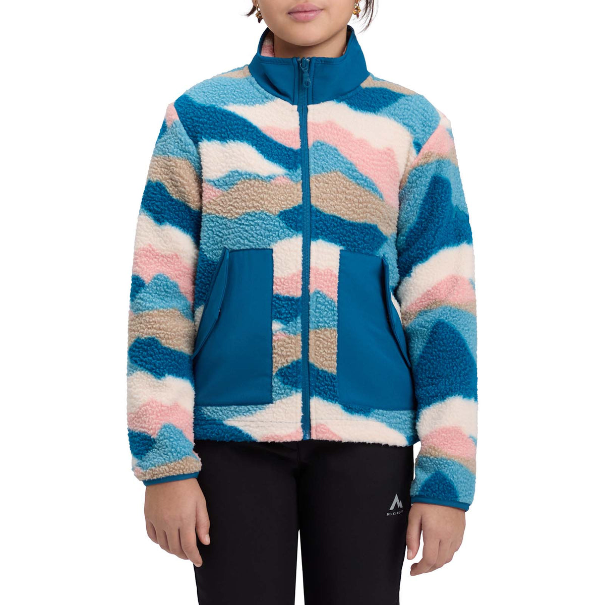 McKinley Hilka Kids Full-Zip Fleece Hiking Jacket