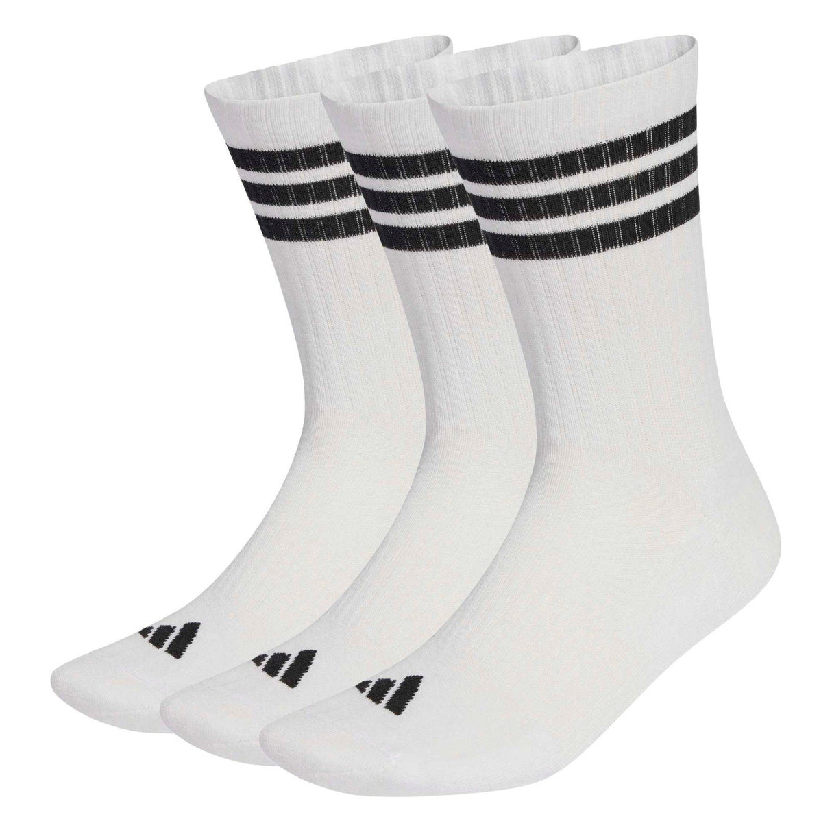 adidas Cushion Crew Sock 3 Pack Wht/Blk