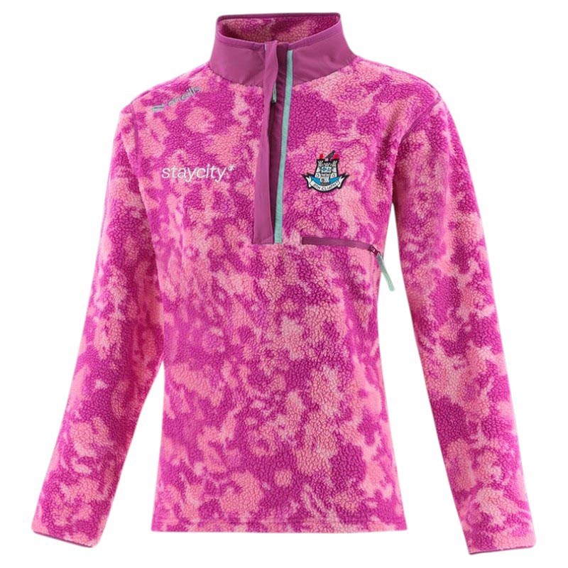 O'Neills Dublin GAA Imperium Girls Half-Zip Fleece Top