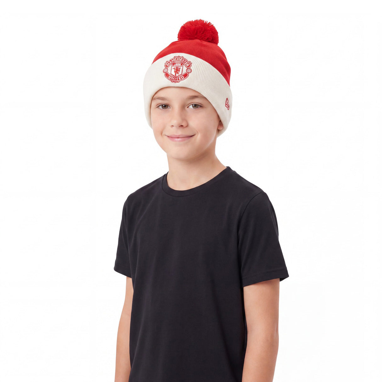 New Era Manchester United 2026 Kids Bobble Beanie