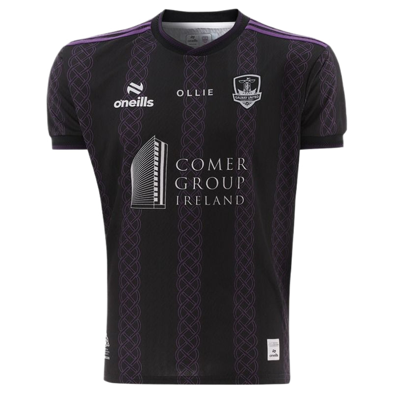 O'Neills Galway Utd 26 Third Jersey Blk