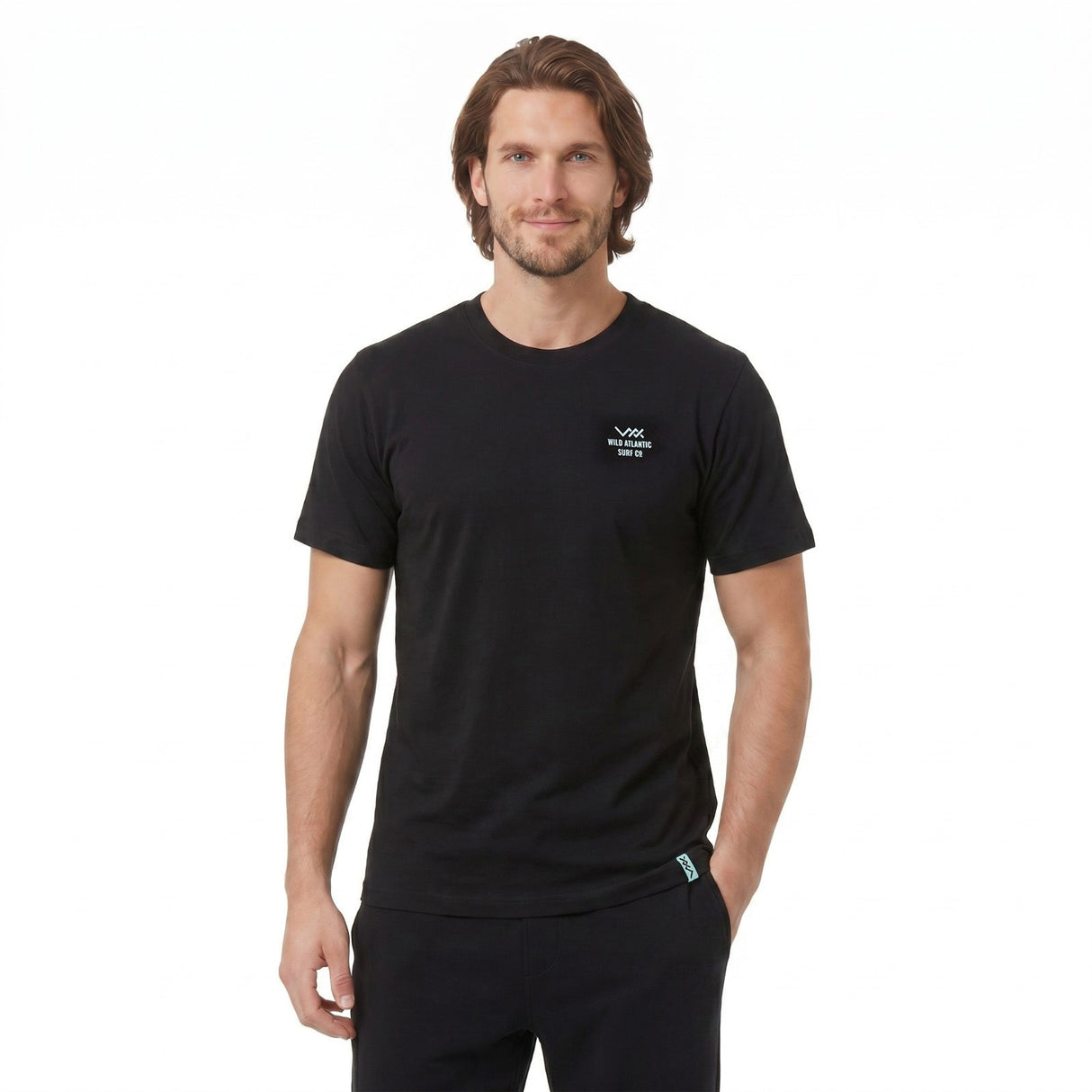Wild Atlantic Surf Co Atlant Box Tee Blk
