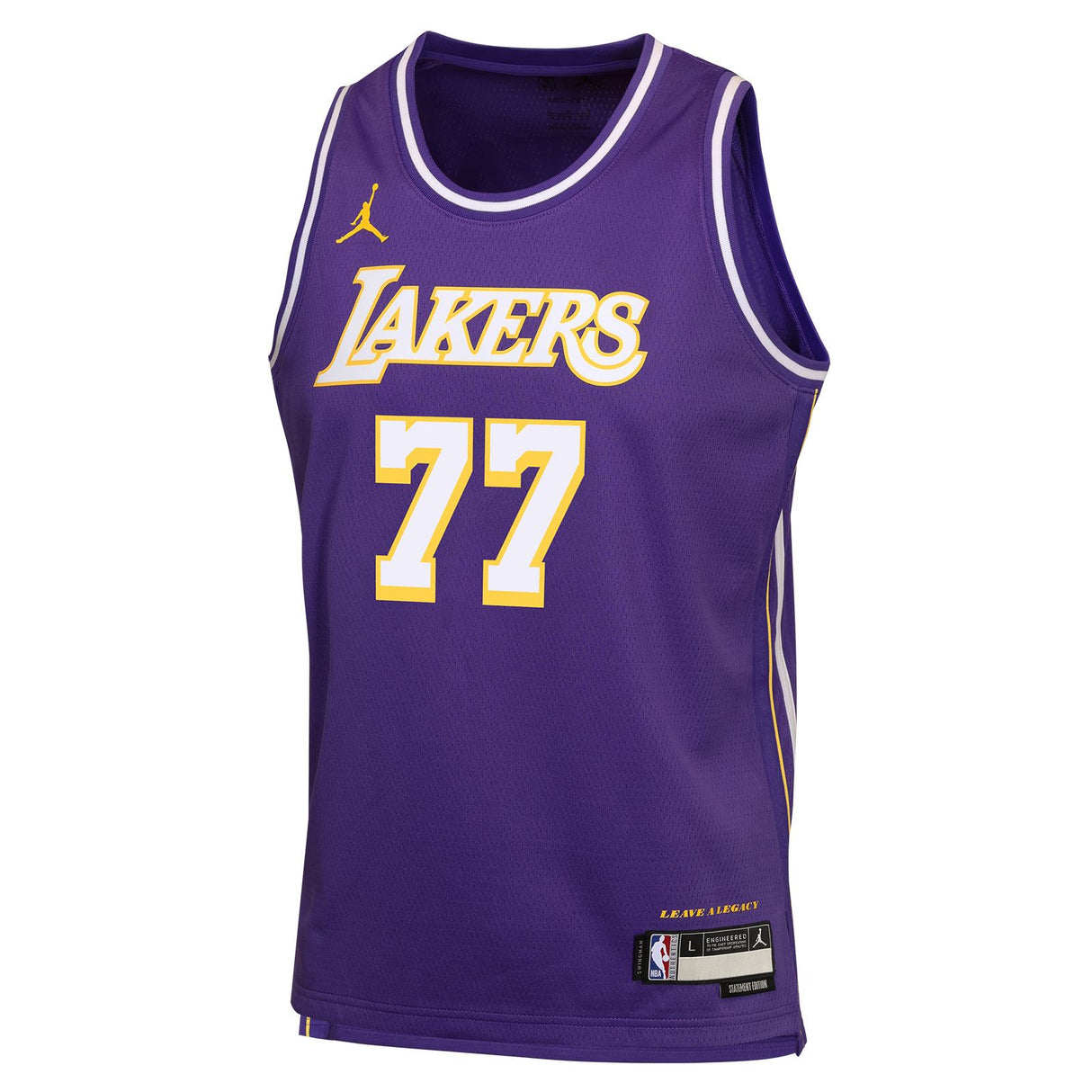 Nike Jordan Lakers Doncic 77 Kids Statement Jersey