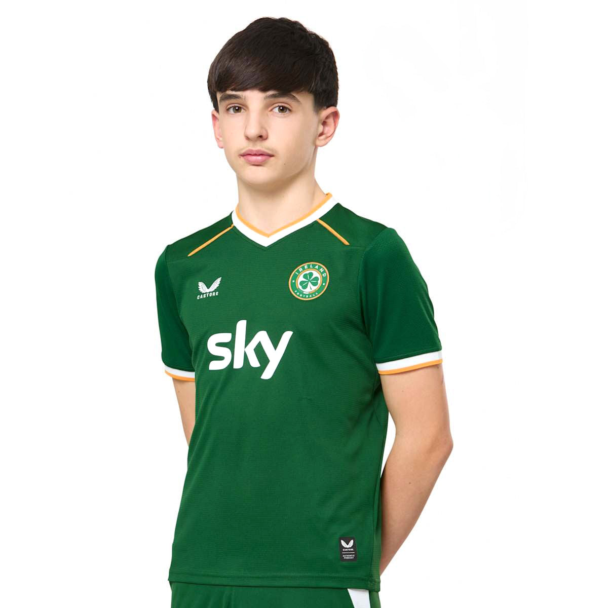 Castore FAI Ireland Football 2026 Kids Home Jersey