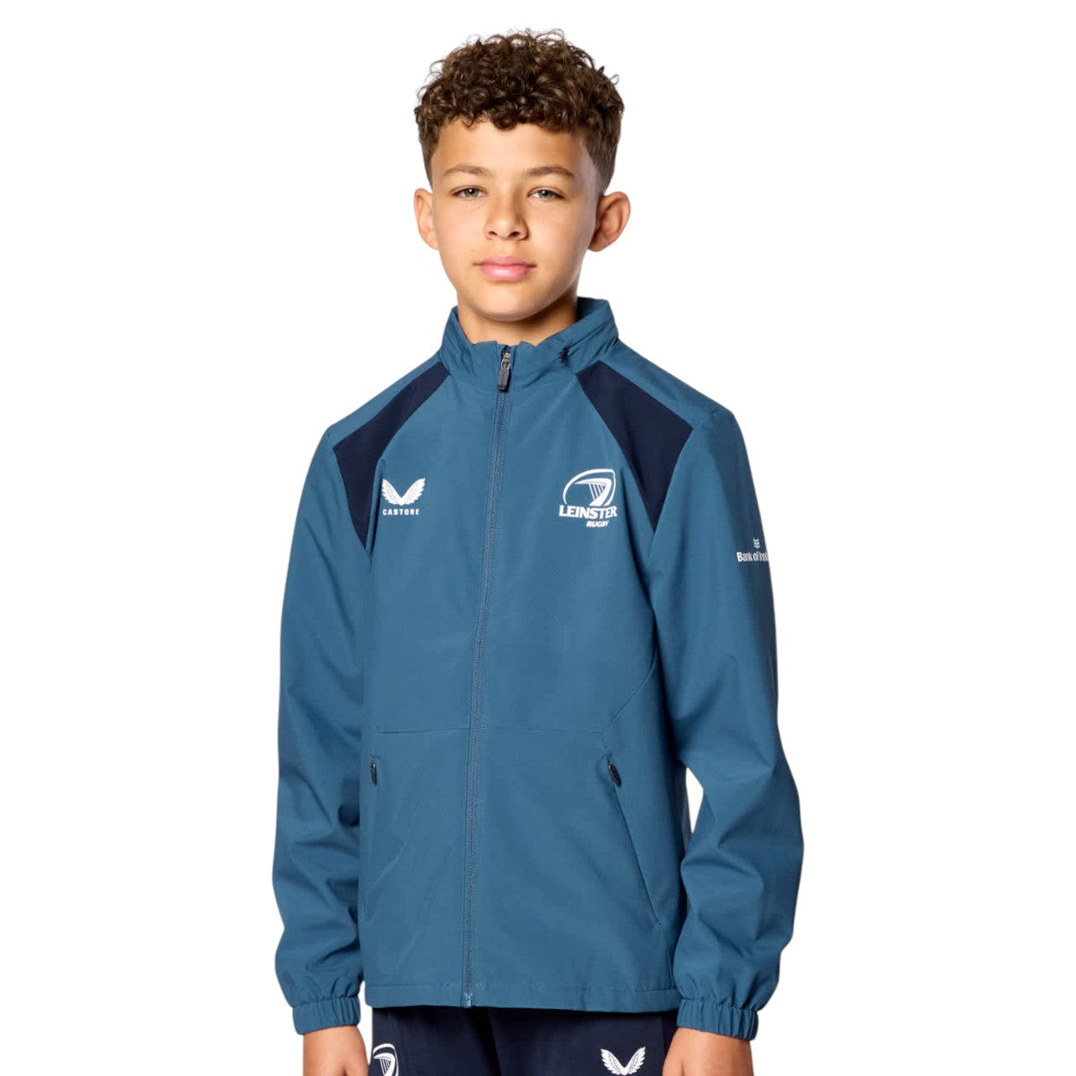 Castore Leinster Rugby Kids Lightweight Rain Shower Jacket
