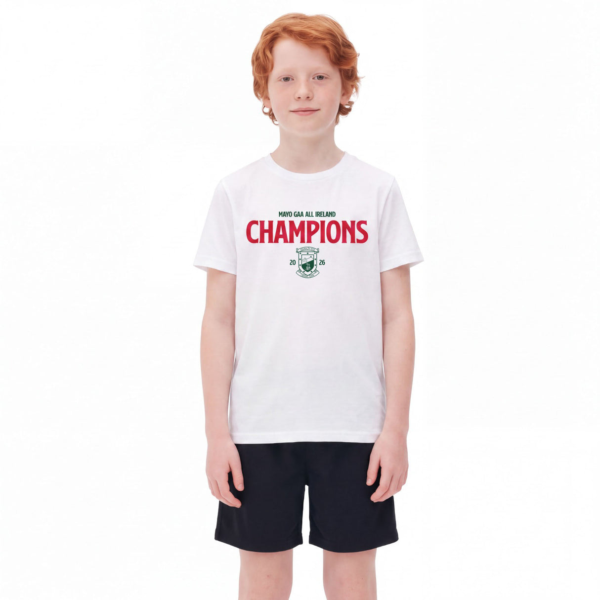 Mayo 2026 Kids Champions Tee White
