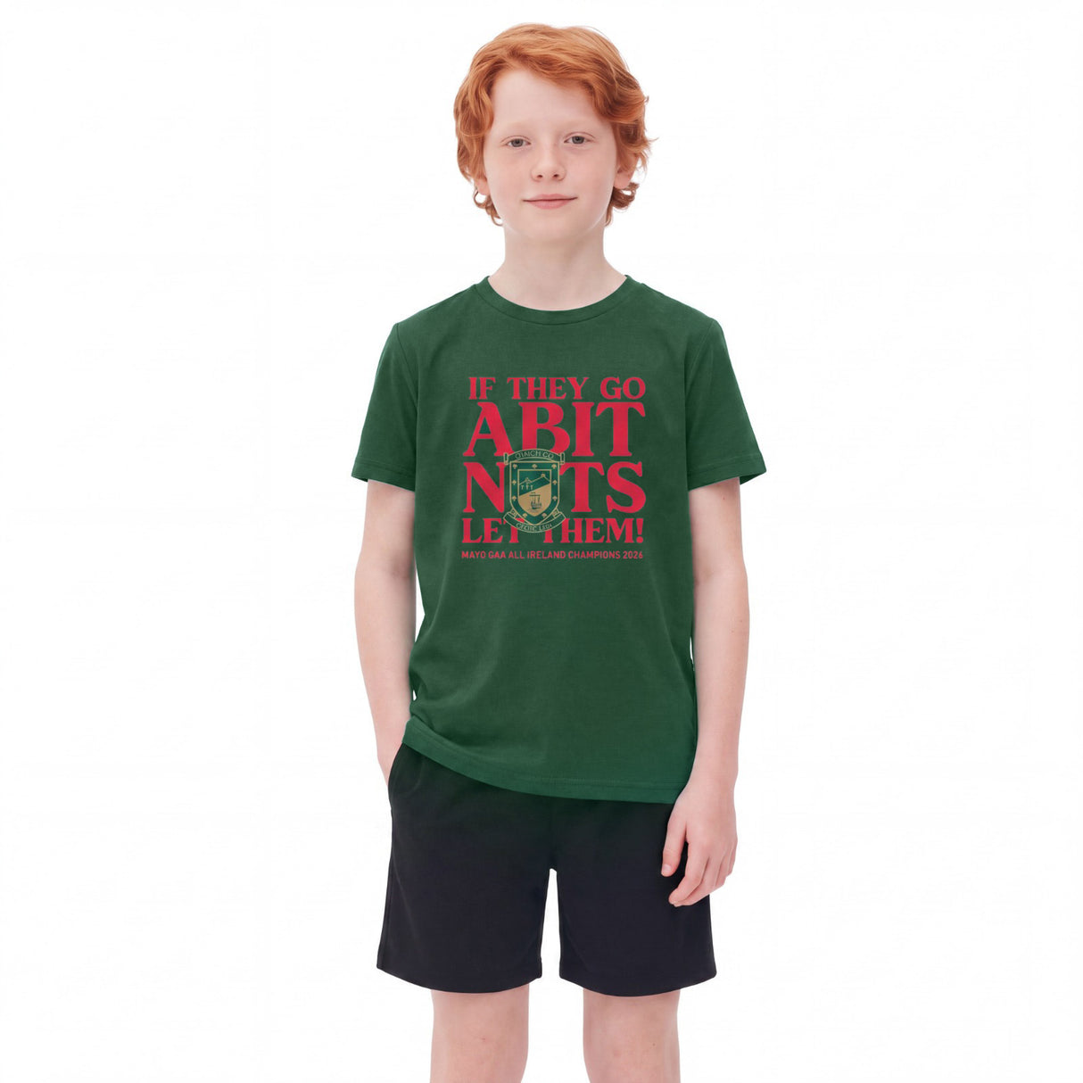 Mayo 2026 Kids Go Nuts Tee Green