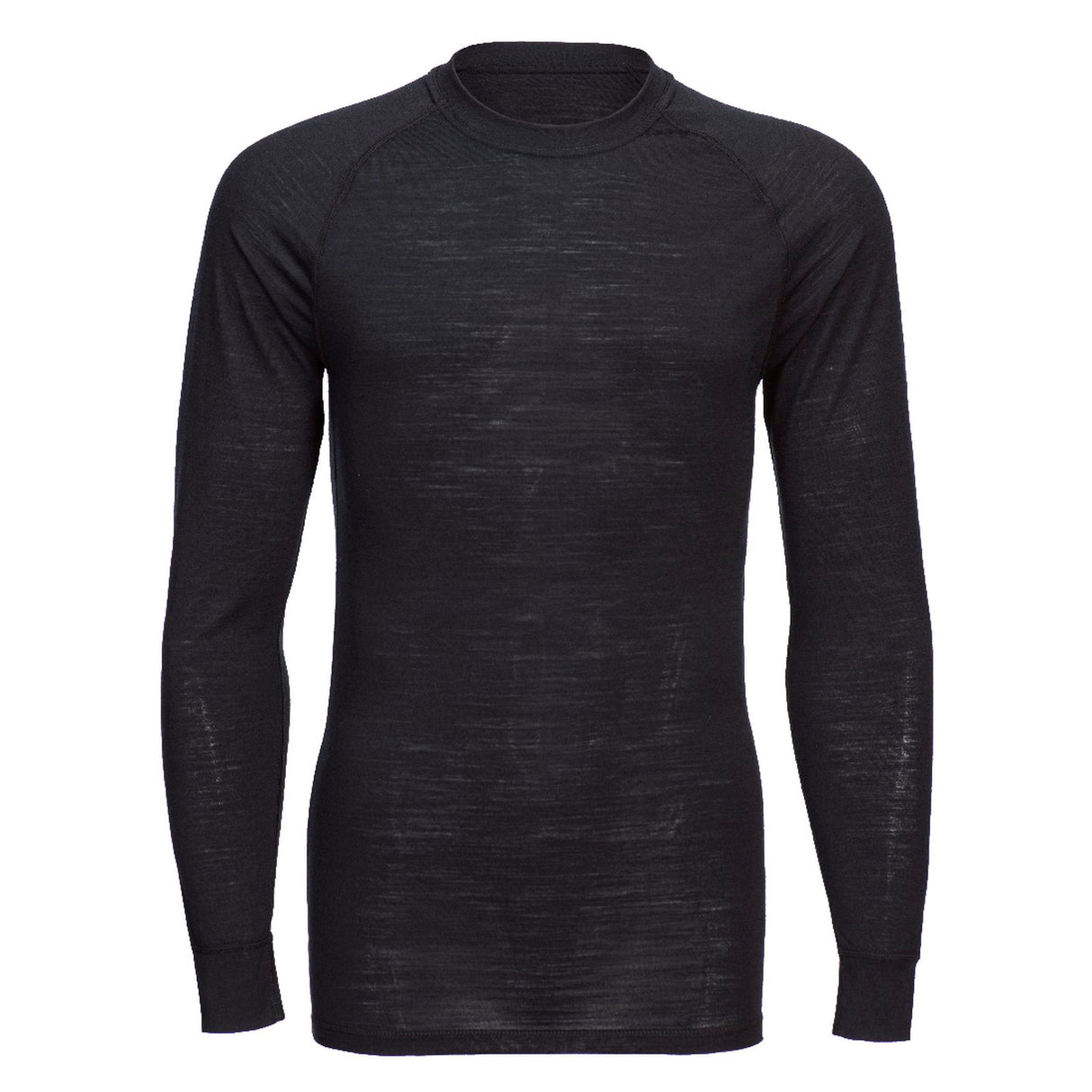 Portwest Merino Wool Crewneck Baselayer Top Black