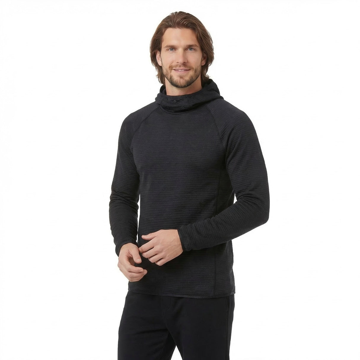 Portwest Waffle Fleece Hooded Baselayer Black