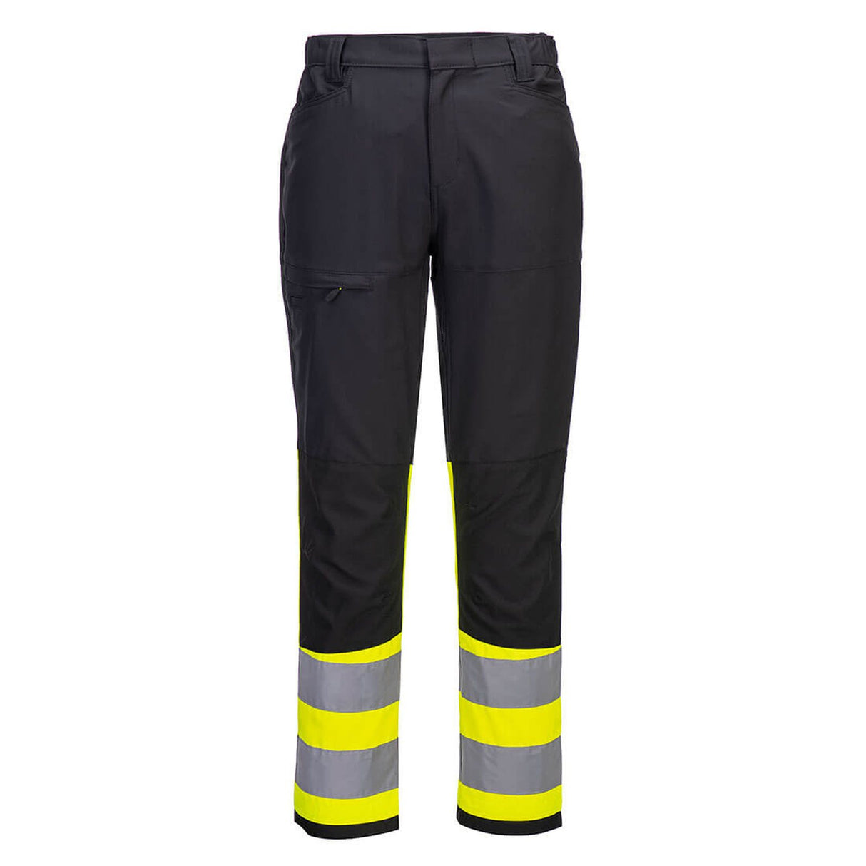 Portwest WX2 Eco Hi-Vis Class 1 Service Trousers Yellow/Black