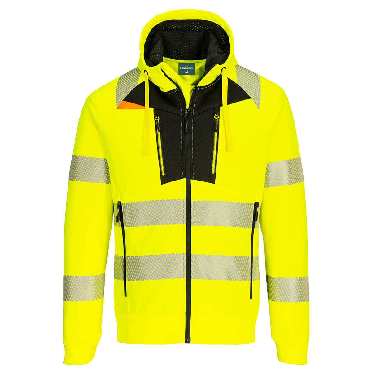 Portwest DX4 Hi-Vis Hoodie Yellow/Black