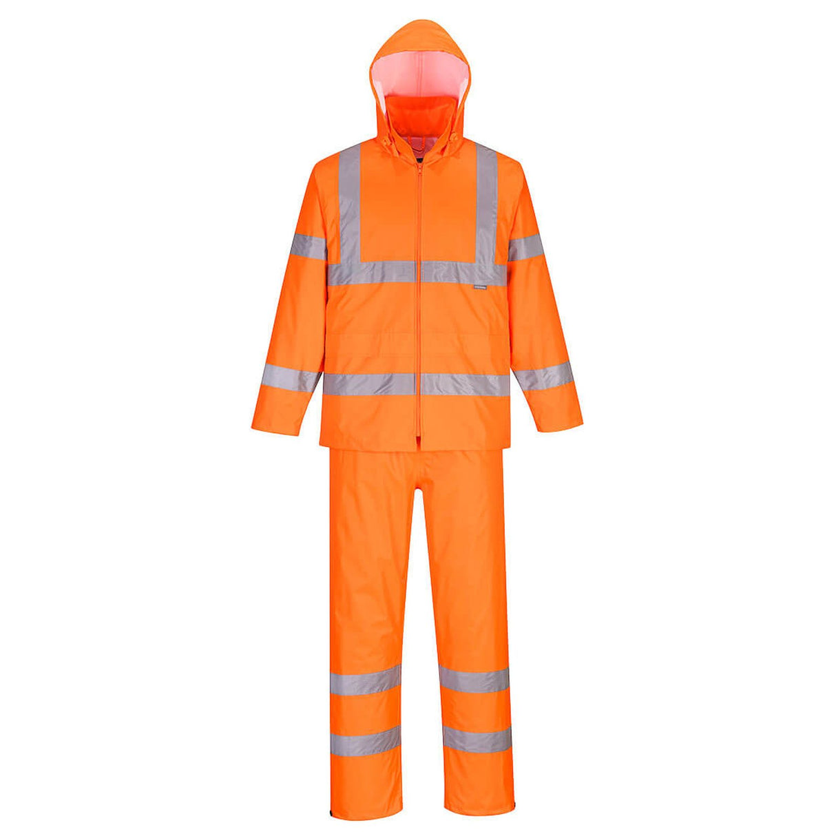 Portwest Hi-Vis Packaway Rain Suit Orange
