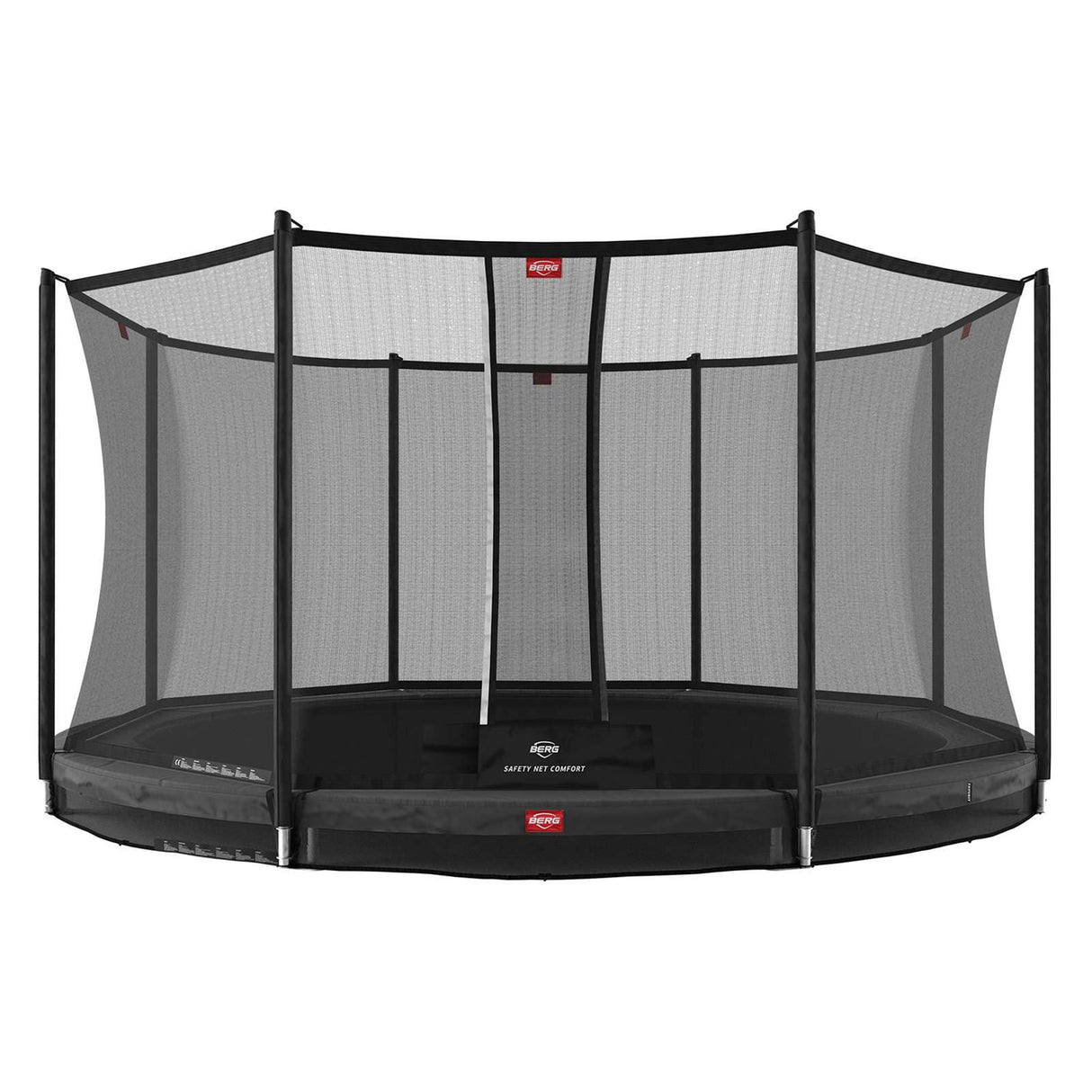 BERG Favorit InGround 430 Trampoline Grey + Safety Net Comfort