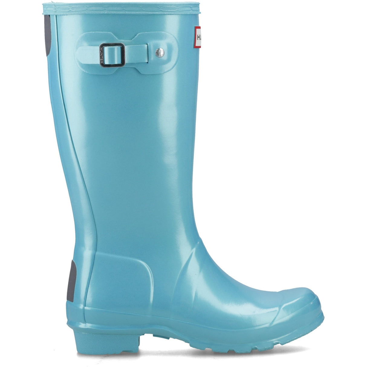 Hunter Original Nebula Junior Kids Wellingtons Pool Blue