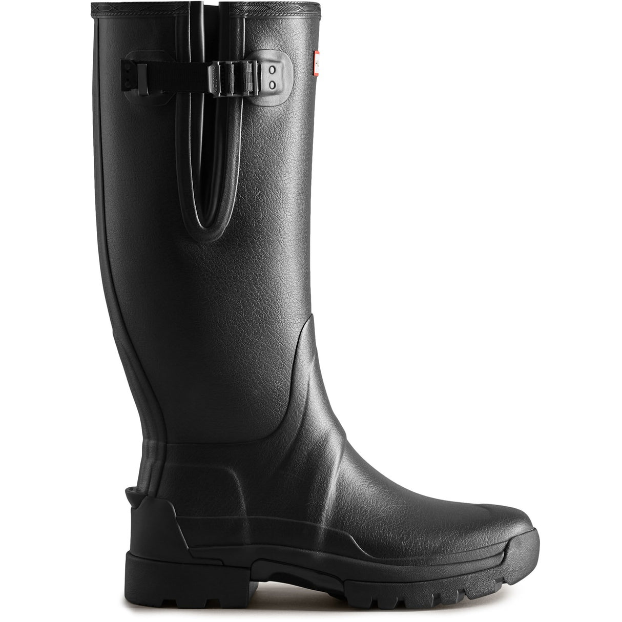 Hunter Mens Balmoral Adjustable Wellington Black