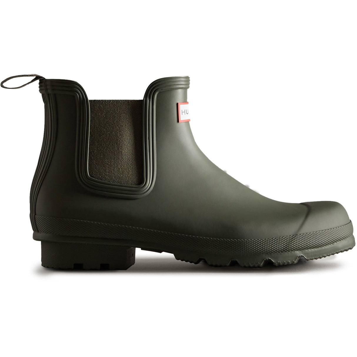 Hunter Mens Original Chelsea Boot Dark Olive