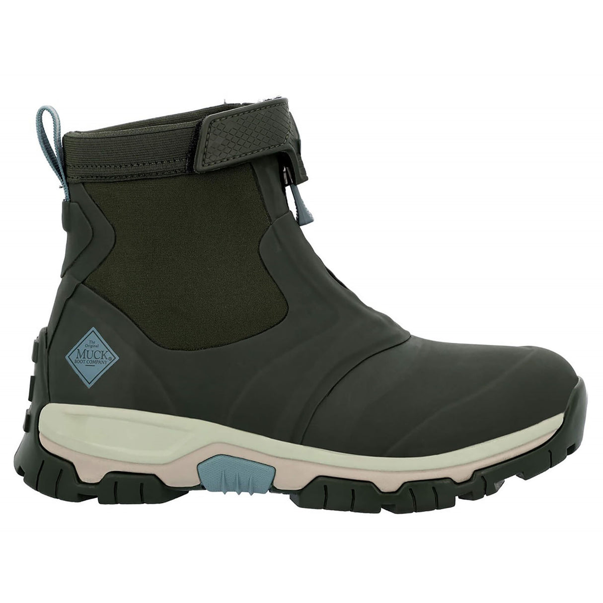 Muck Boots Womens Apex Mid Zip Wellington Moss