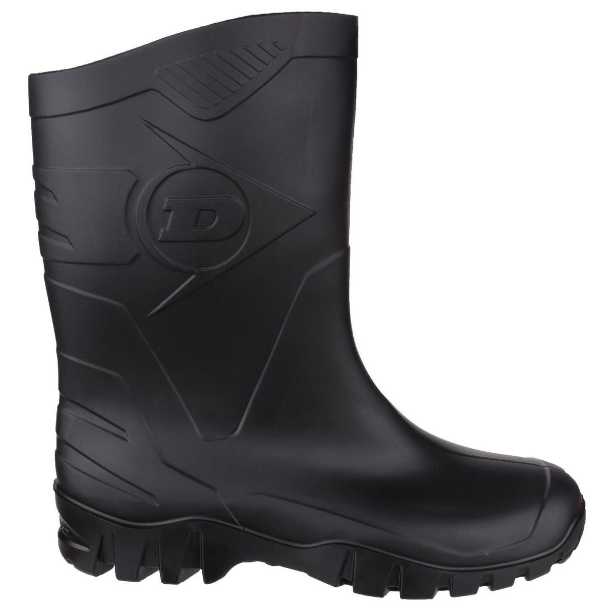Dunlop Mens Dee Calf Length Wellington Black