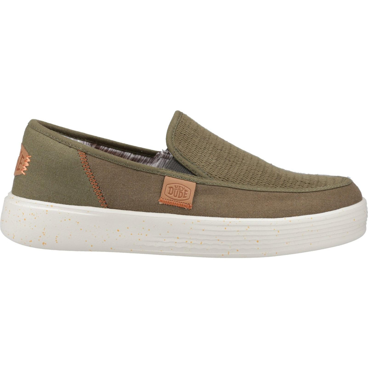 HEYDUDE Mens Sunapee Coastline Shoe Olive