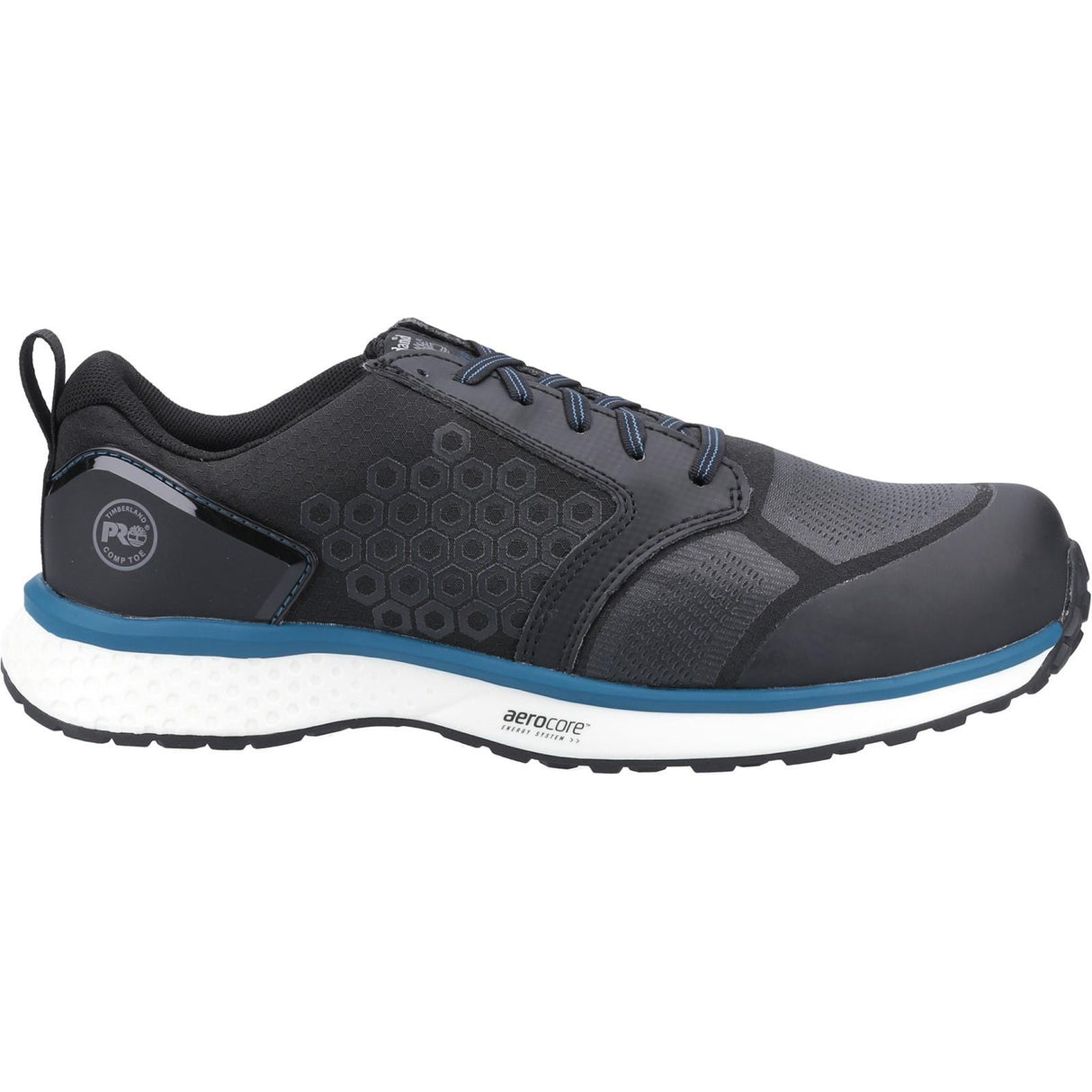 Timberland Pro Mens Reaxion Composite Safety Trainer Black/Blue