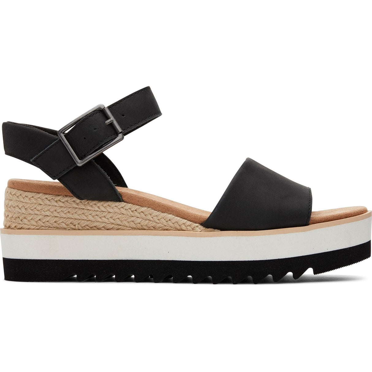 TOMS Womens Diana Wedge Black