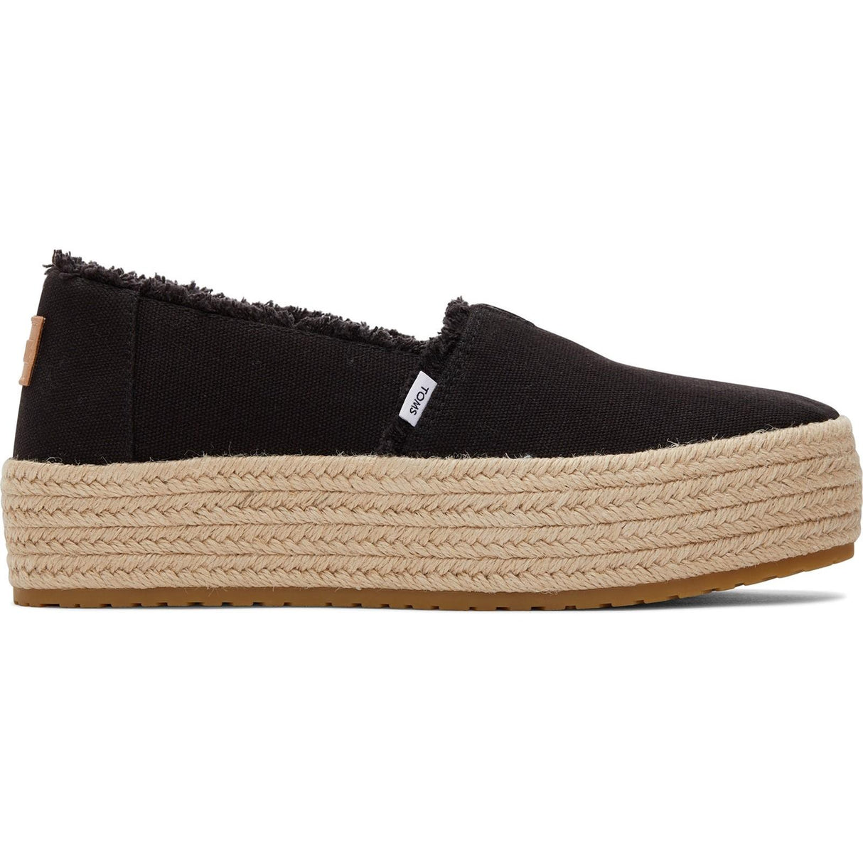 TOMS Womens Valencia Espadrille Black