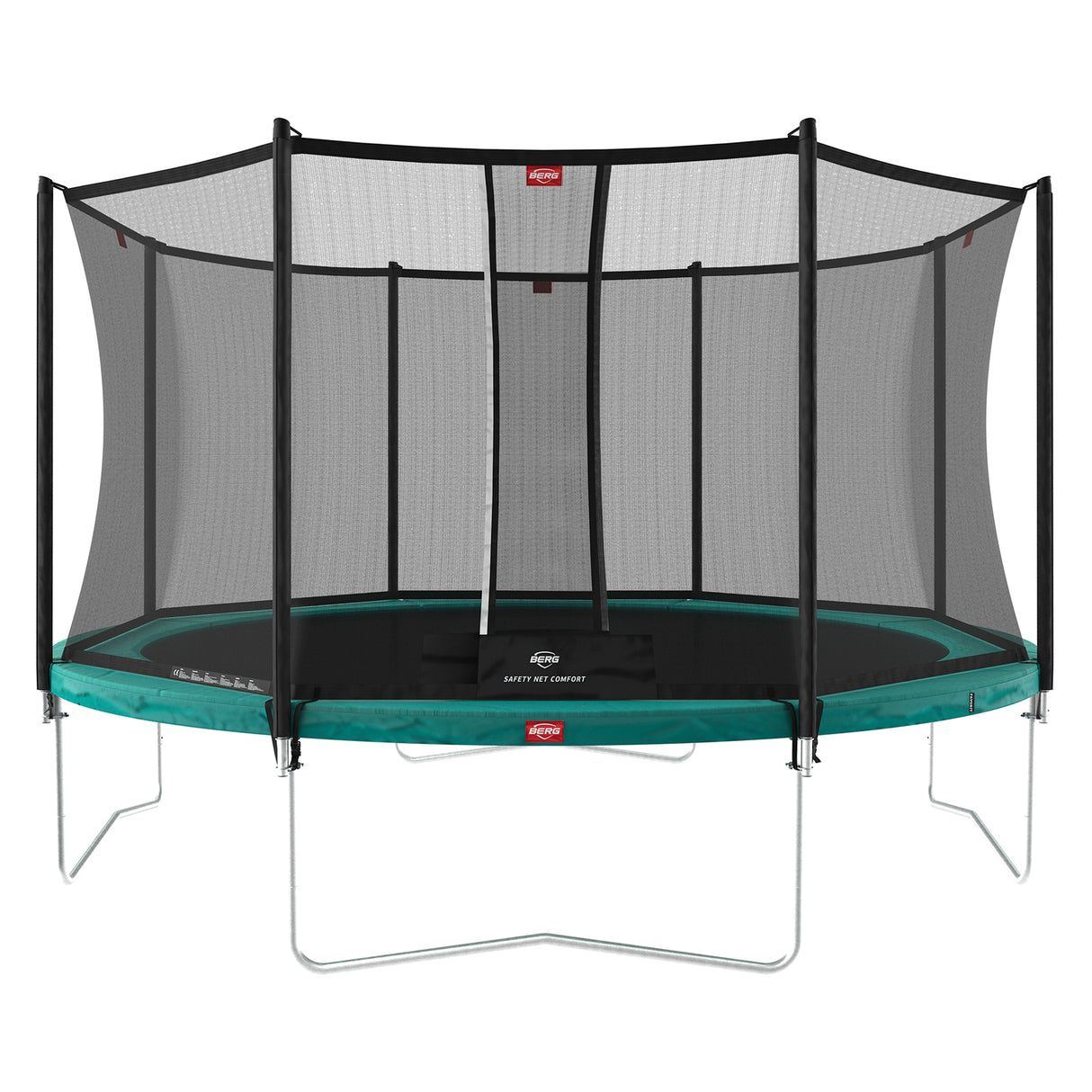 BERG Favorit Regular 380 Trampoline Green + Safety Net Comfort