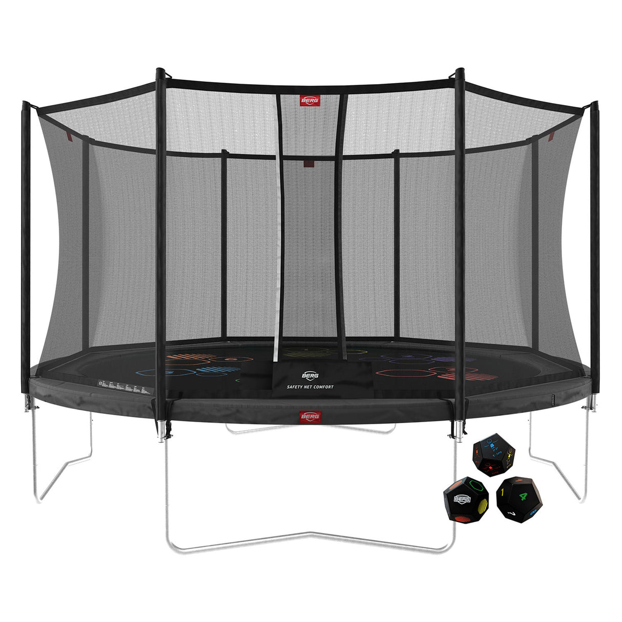 BERG Favorit Regular 430 Trampoline Grey Levels + Safety Net Comfort