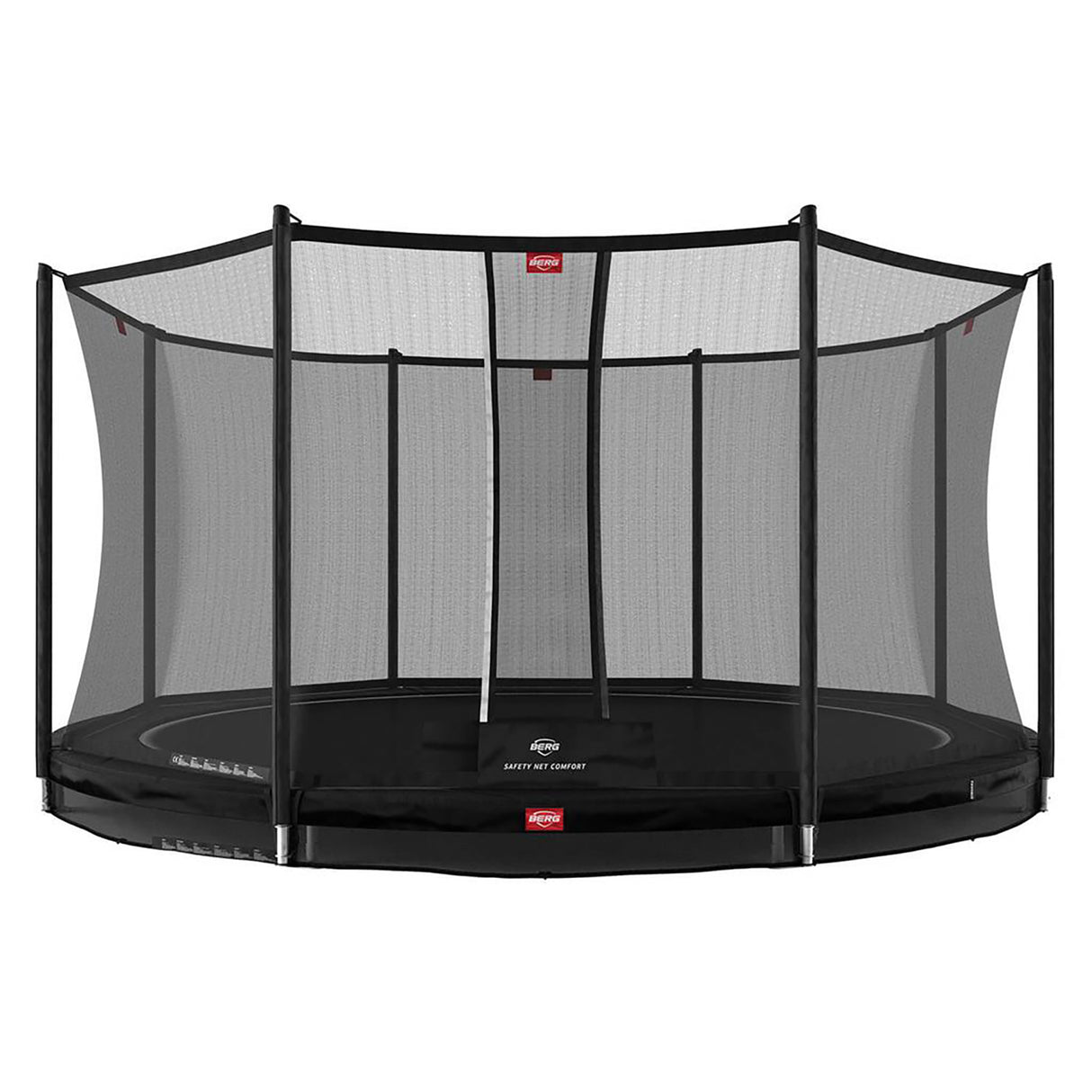 BERG Favorit InGround 380 Trampoline Black + Safety Net Comfort