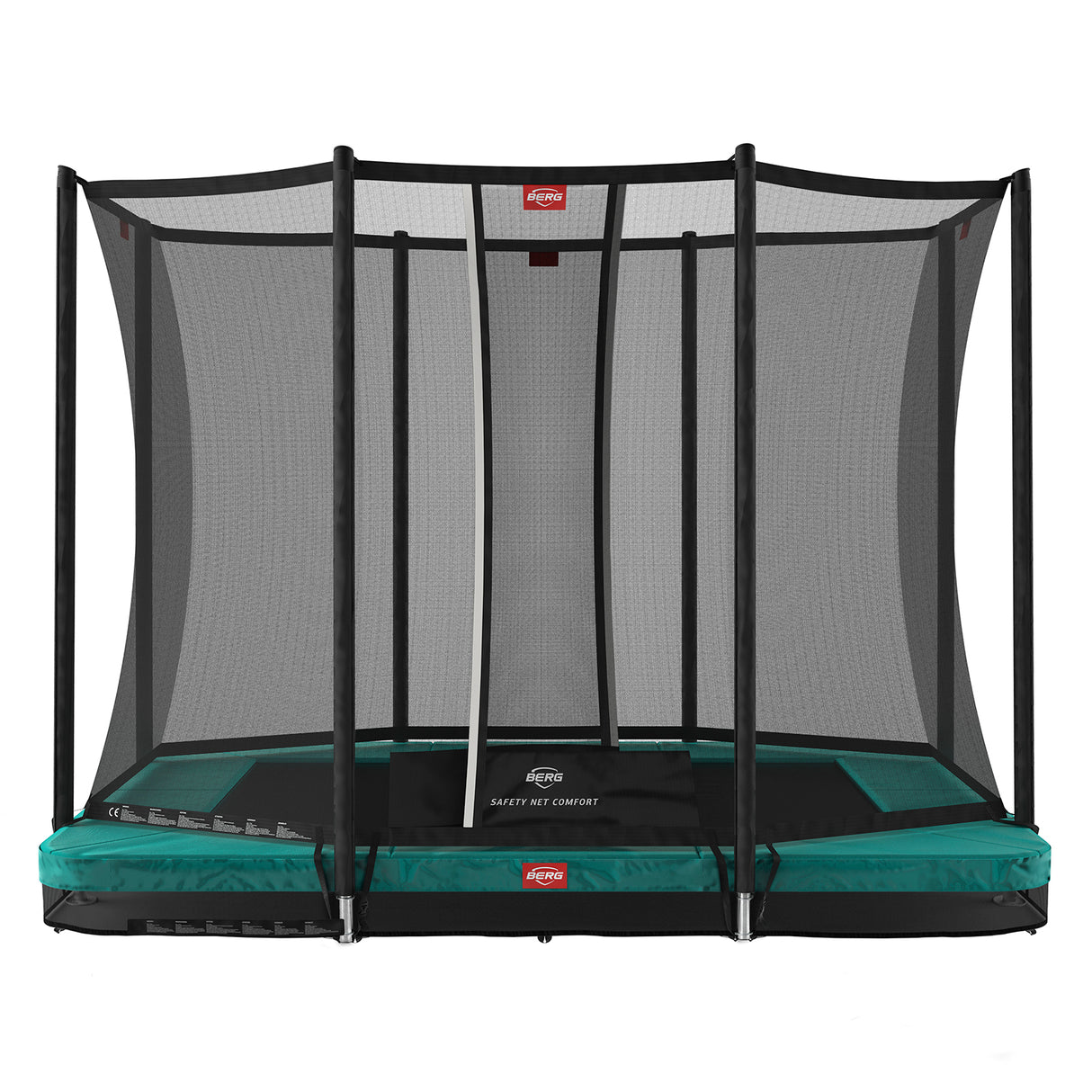 BERG Ultim Favorit InGround 280 Trampoline Green + Safety Net Comfort
