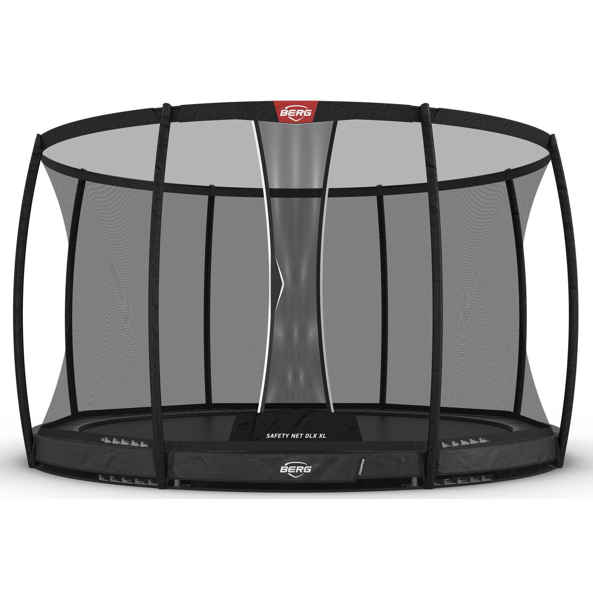 BERG Champion InGround 430 Trampoline Grey + Safety Net DLX XL