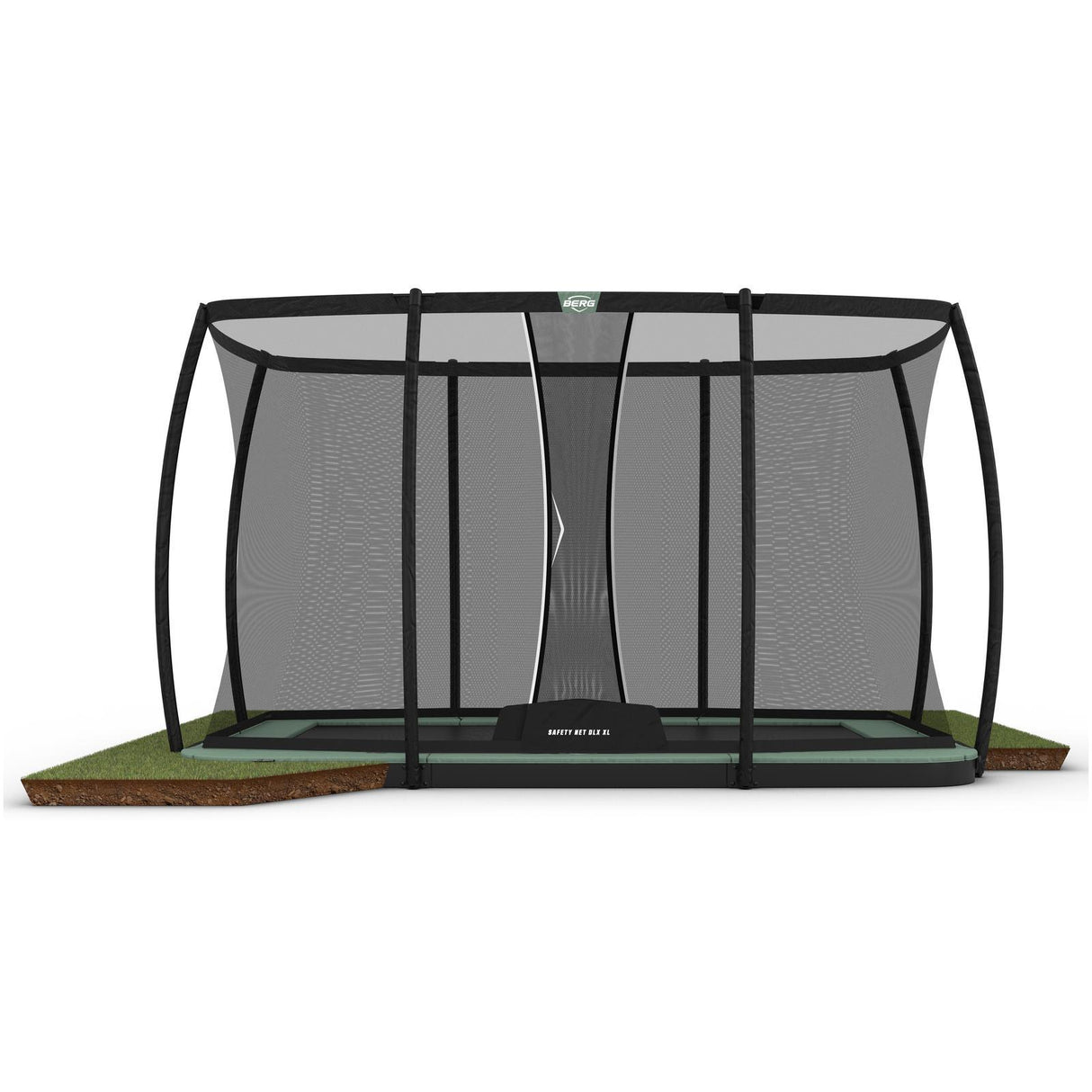 BERG Ultim Champion ECO FlatGround 410 Trampoline + Safety Net DLX XL