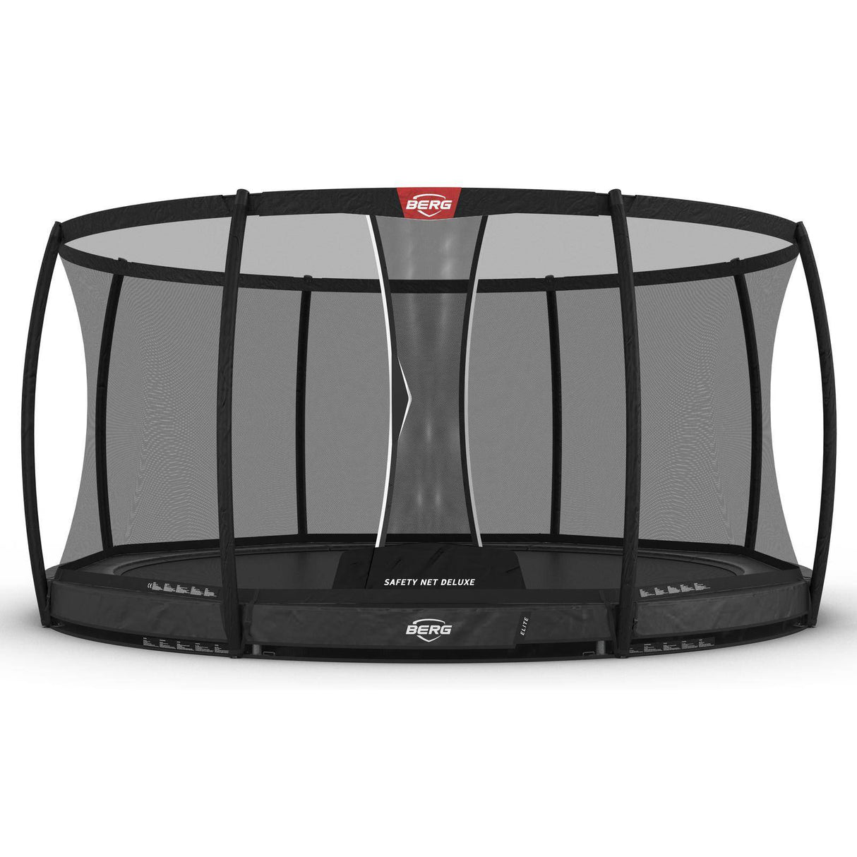 BERG Elite InGround 430 Trampoline Grey + Safety Net Deluxe