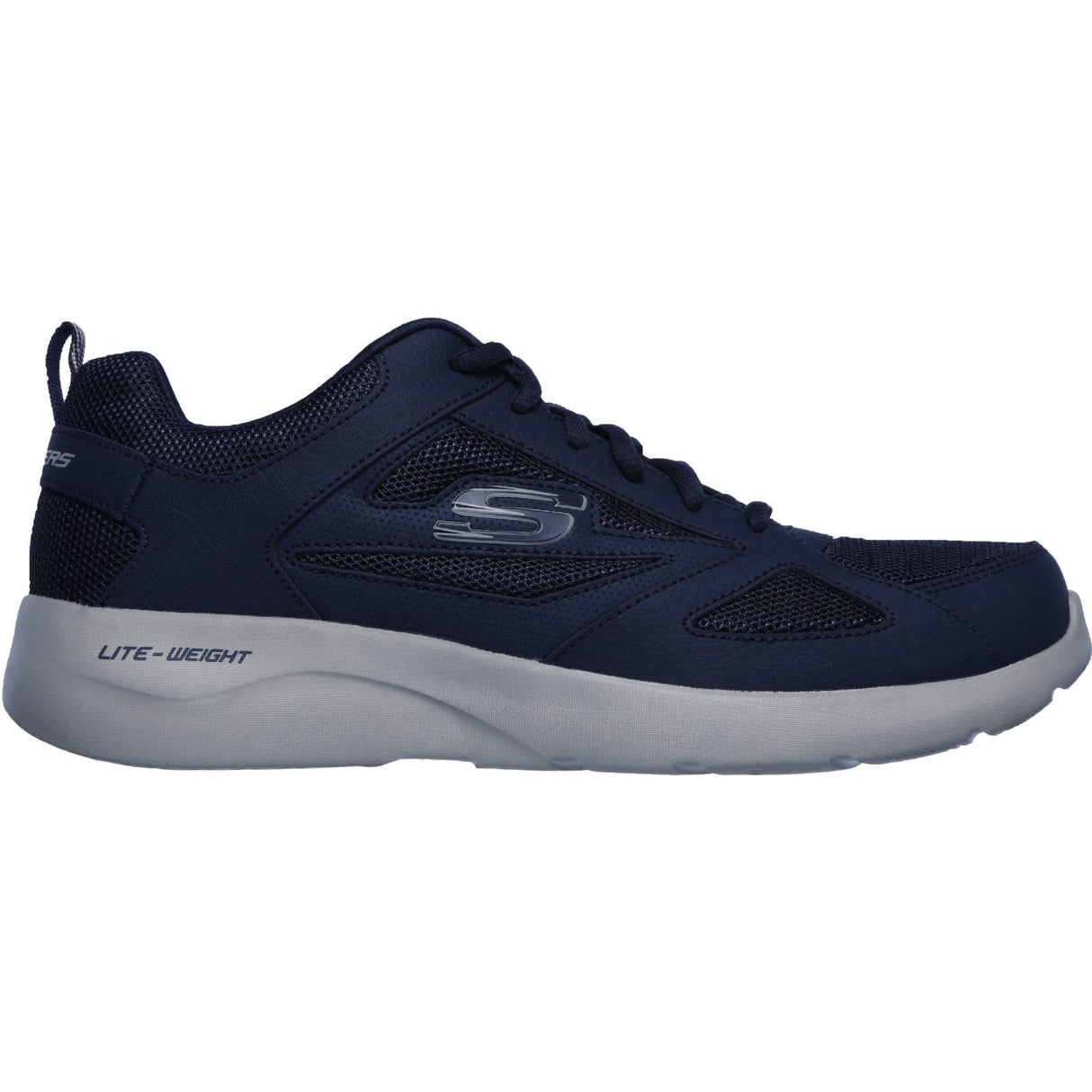 Skechers Mens Dynamight 2.0 Lace Up Memory Foam Trainer Navy