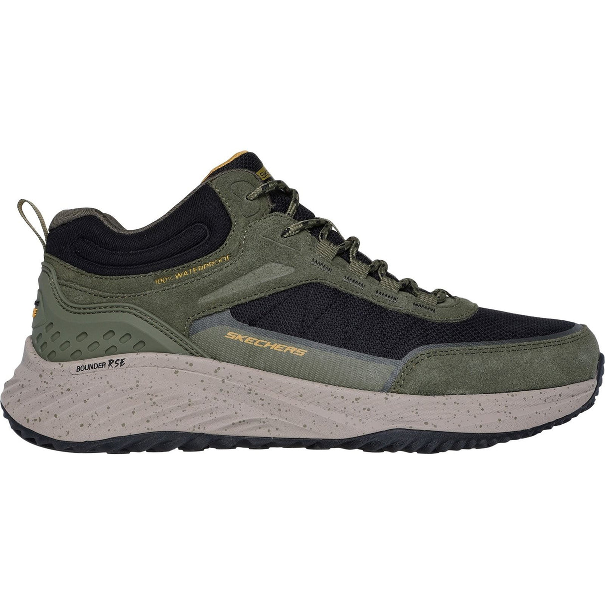 Skechers Mens Bounder Rse Hiking Boots Olive/Black