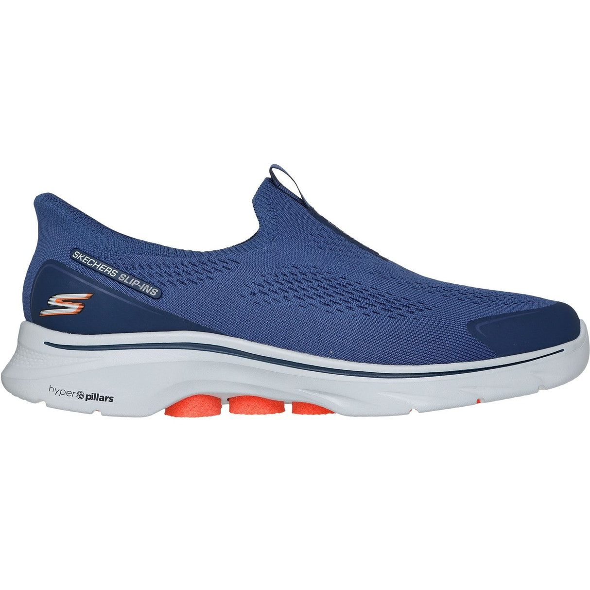 Skechers Mens GO WALK 7 Easy On Evolution Trainer Navy