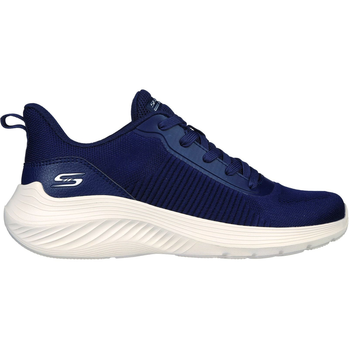 Skechers Womens Bobs Squad Waves Shoes Navy