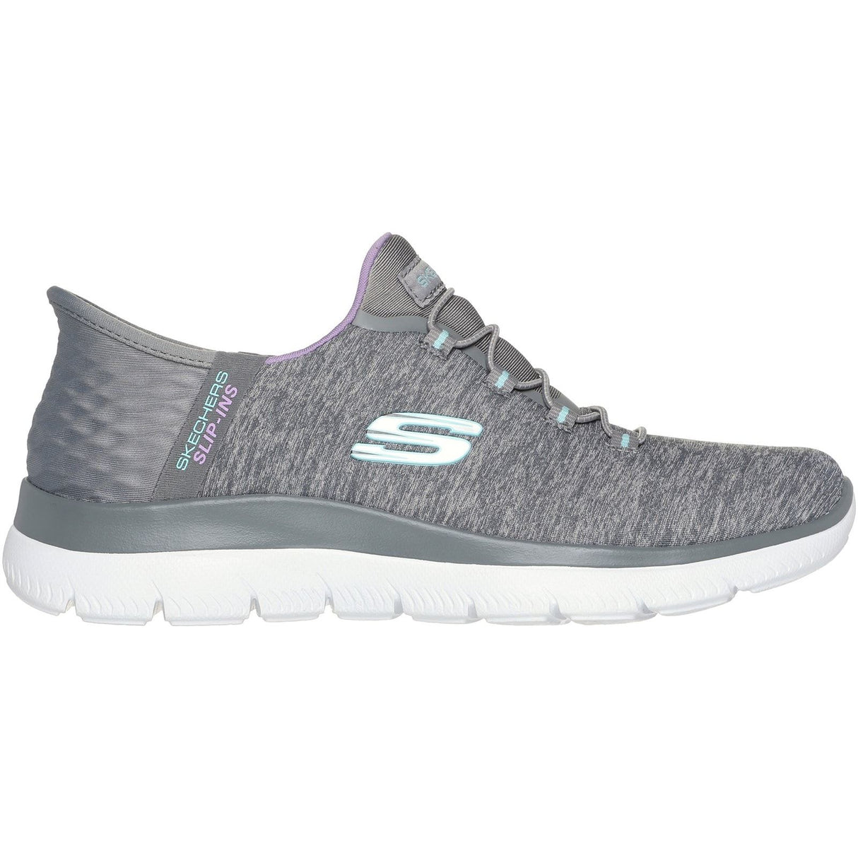 Skechers Womens Summits Dazzling Haze Shoes Grey/Multi