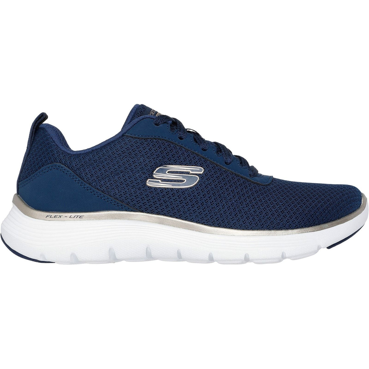 Skechers Womens Flex Appeal 5.0 Uptake Trainers Navy/Gold